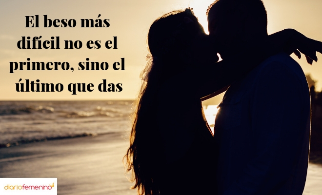 Frase de amor sobre los besos